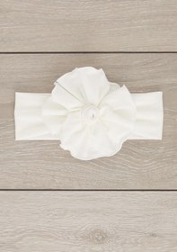 Resim Babygiz El Yapımı Yumuşak Eşsiz Aksesuarlı Doğal Pamuklu Penye Bebek Çocuk Kız Bandana Gül Serisi 