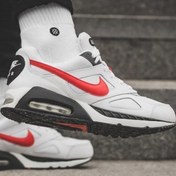 Resim Nike Air Max ivo G. S. White Sneaker Leather Hakiki Deri Kadın Beyaz Spor Ayakkabı 