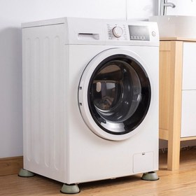 Resim 4 adet Plastik Titreşim Önleyici Ped - Buzdolapları, Çamaşır Makineleri ve Daha Fazlası için Yükseklik - Kapalı Kullanım İçin Sessiz, Kararlı Mobilya Bacakları, Kapalı Kararlılık | Modern Mutfak Aksesuarı | Dayanıklı Plastik Pedler, Buzdolabı Bacakları 