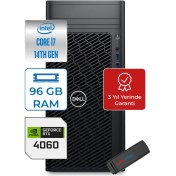 Resim Dell Precision 3680 Iş Istasyonu Intel Core I7 14700 96GB Ddr5 4tb SSD 8GB/RTX4060 Windows 11 Pro UM130DEL0099P18 + Zettausbbellek 
