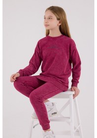 Resim Rolypoly Kız Çocuk Bordo Eşofman Takımı Bordo 