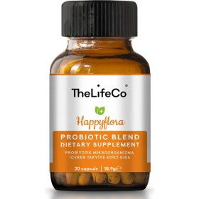 Resim TheLifeCo Happyflora Probiyotik Mikroorganizma Içeren Takviye Edici Gıda 