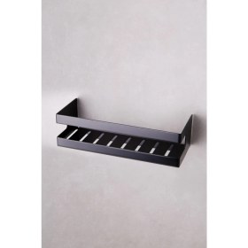 Resim Duş Raf Sistemi Siyah Renk 98X100X250 Mm 
