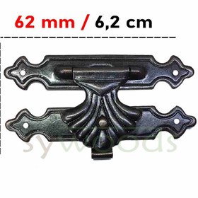 Resim sywoods Büyük tavla klips 3 adet No:4 kutu kapak kilit oksit 