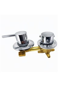 Resim Ayrıntıshop 4 Yollu Duşakabin Bataryası Kompakt Sistem 12 Cm Krom 