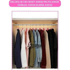 Resim Ceket Askısı 45 Cm Pembe Elbise Gömlek Palto Askısı Gardırop Mağaza Askılığı 10 Adet Diğer 