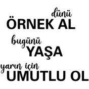 Resim habune Dünü Örnek Al Sticker 10 X 8 Cm 