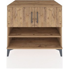 Resim Kronos Şifonyer 3 Raflı 2 Kapaklı 88x59x80 Çam-çam Atlas Çam 