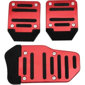 Resim Mrt Teknik Universal Manuel Metal Pedal Seti 3 Parça Kırmızı 