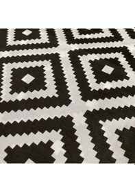 Resim Ranforce Kumaşından Gizli Fermuarlı Yastık Kılıfı 50x70 2 Adet Siyah - Beyaz 