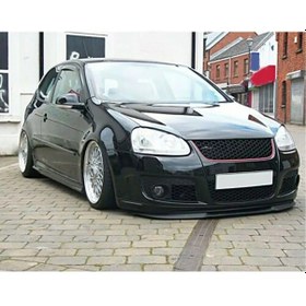 Resim Volkswagen Golf 5 Uyumlu Ön Tampon Eki Cupra Lip Mat Siyah Body Kit 