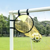 Resim 1 adet Unisex Genç Futbol Eğitimi - Taşınabilir PET Futbol Hattı, Atma Eğitimi için Hedef Ağı ile Spor Eğitimi Yardımcısı 
