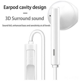 Resim Wenlin Huawei Cm33 Usb-c Kulaklık: Mikrofonlu, Ses Kontrollü, Hafif Yarı Kulak İçi Tasarım, Rahat CM33 