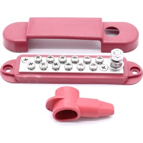 Resim Comebuywide Nokta Terminal Bağlantı Bloğu Paslanmaz Güç Sonrası Dağıtım Barası Kırmızı (Yurt Dışından) 