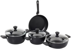 Resim TAÇ Pierre Cardin 1500023290 7 Parça Diamond Cook Graniks Tencere Seti, Siyah 