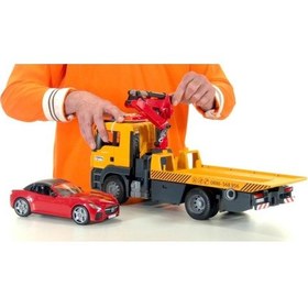 Resim Scania Super 560r Çekici Ve Yarış Arabalı Çekici Model Araç Seti 