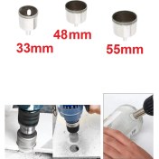 Resim Depolife Cam Mermer Granit Delme Pancı 35 mm 48 mm 55 mm Matkap Için 3'lü Elmaslı Delik Karot 