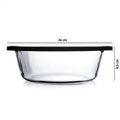 Resim 59001 Siyah Kapaklı Borcam 2200cc 1 Adet Paşabahçe