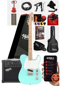 Resim Midex Tlx-50gr-25amp Tele Kasa Maple Klavye 2 Single-coil 25w Amfili Elektro Gitar 