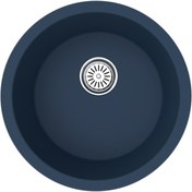 Resim Gradde Antrasit Oval 47CM Çapında Tezgahaltı.Üstü.Sıfır Granıt Eviye Gr47C 