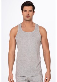 Resim Erkek Ribana Sporcu Atlet Gri K0058-gri Melanj Gri Melanj 