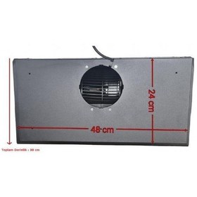 Resim Bari 500 M3 Çekim Güçlü Patentli Yeni Model Beyaz Aspiratör Yeni Model 