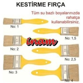 Resim 4 No Kestirme Firça - 12 Adet Paket Olarak 4 No Kestirme Firça 