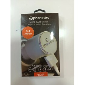 Resim Phoneaks Araç Şarj Cihazı Type-C 