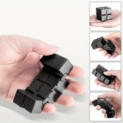 Resim Yeni Versiyon Parmak Oyuncağı - Yetişkinler, Gençler ve 3+ Yaş Çocuklar için Metal Sonsuzluk Sihirli Küpü - Süper Dayanıklı Plastik Duyusal Fidget Oyuncak, 8 Değiştirilebilir Renkli Halka ile - Noel, Cadılar Bayramı, Şükran Günü İçin Mükemmel Hediye 