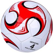Resim Geeksen 4 Numara Kırmızı Fırtına Futbol Topu - Pvc Ve Pu Malzemeyle Konstrüktör, Eğitim Ve Maç İçin 5-7 Kişilik Oyunlar, Dayanıklı Ve Explozif Engellendi Kırmızı 