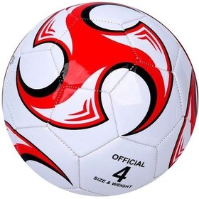 Resim Geeksen 4 Numara Kırmızı Fırtına Futbol Topu - Pvc Ve Pu Malzemeyle Konstrüktör, Eğitim Ve Maç İçin 5-7 Kişilik Oyunlar, Dayanıklı Ve Explozif Engellendi Kırmızı 
