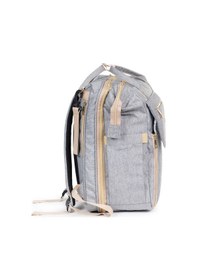 Resim Beşikli Anne Bebek Bakım Sırt Çantası Gri 