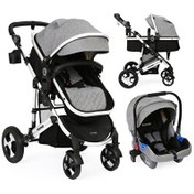 Resim Yoyko Ultimate Travel Sistem 3 in 1 Gri Silver Bebek Arabası 