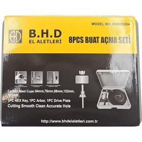 Resim Fixonic B.h.d Bhd00264 Buat Panç Açma Seti 8 Parça 64-76-89-102-127mm 
