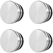 Resim Springsun Alüminyum Allüminyum Sigara Ateşleyici Kapağı, Gümüş Renk, Toz Engelleme Fonksiyonu, 4 Adet Paket Gümüş 