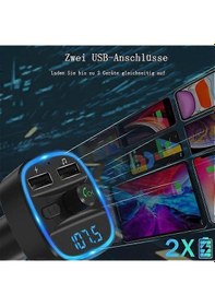 Resim Wireless Bluetooth 5.0 Fm Transmitter Dual Usb Car Charger,car Radio Adapter Music Player Support Usb/sd Card. 