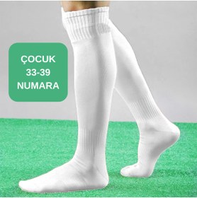Resim GAZELMANYA Çocuk Futbol Maç Çorabı 33-39 Futbol Tozluk Futbol Halısaha Çorabı Çocuk Konç Halı Saha Çorabı 