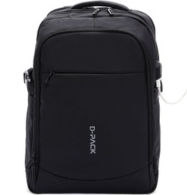 Resim D-pack Erkek Siyah Teknolojik Kumaş Sırt Çantası - Siyah / STANDART 