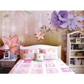 Resim Renkli Büyük Çiçekler Duvar Kağıdı (397456339) 