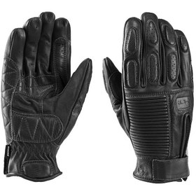 Resim Blauer Banner Deri Korumalı Motosiklet Eldiveni Siyah 