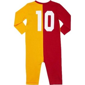 Resim Galatasaray Uzun Kol Bebek Body Zıbın Tulum Ahşap Kutulu Kırmızı 