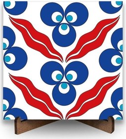 Resim Çintemani Kırmızı Bulut Seramik Pano 