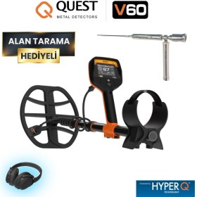 Resim Quest V60 Dedektör Olympos Alan Tarama Hediyeli 