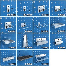 Resim Delikli Takım Asma Panosu Aksesuar Seti No:01 