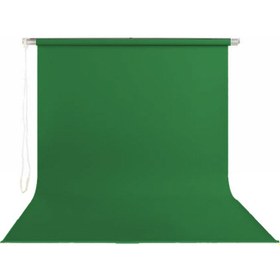 Resim 195CM x 400CM Sonsuz Yeşil Fon Perdesi Seti 
