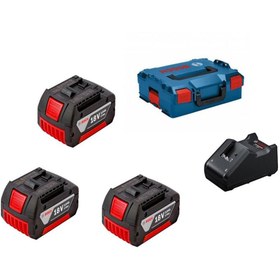 Resim Bosch GBA 18V 3x3ah + GAL 18V-40 + L-box 