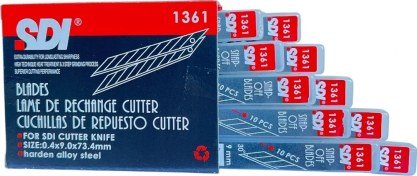 Resim Sdı 1361 Maket Bıçağı Yedeği Dar 30 Derece Eğimli 10'lu 10 Tüp 