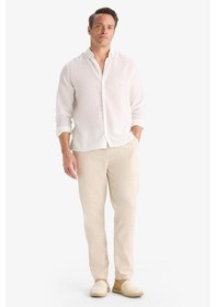 Resim Defacto Jogger Fit Dar Paça Pamuklu Pantolon Z6475az25aubg766 Bej 
