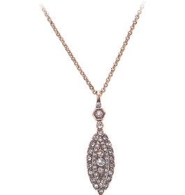 Resim Mekik Elmas Montur Kolye Swarovski Taşlı Bronz 