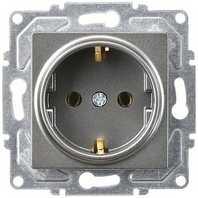 Resim Günsan Eqona Füme Topraklı Priz Mekanizma 